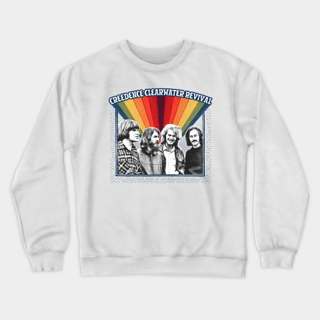 Creedence Clearwater Revival /\/ Original Vintage Style Fan Artwork Crewneck Sweatshirt by DankFutura